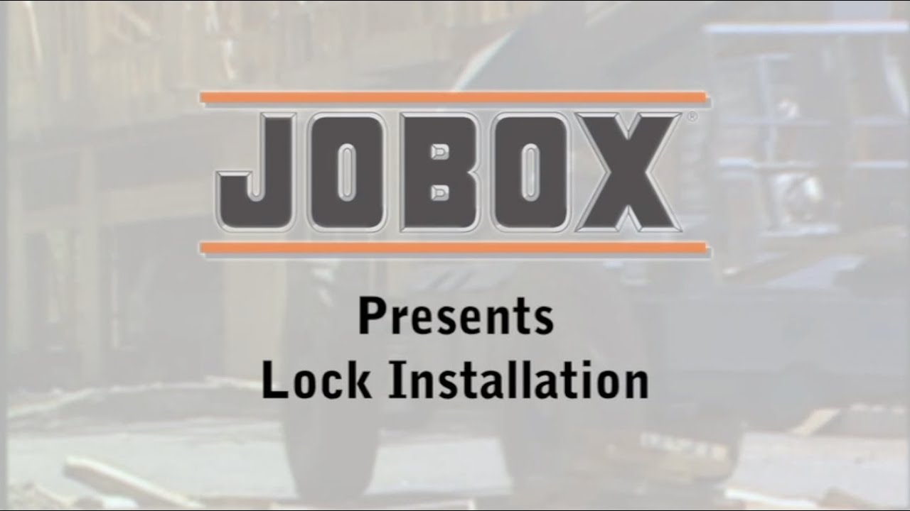 Crescent JOBOX Installation Videos Crescent Tools